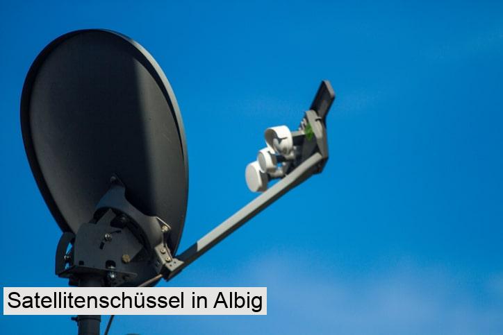 Satellitenschüssel in Albig